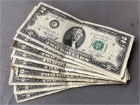 (9) $2.00 Bills
