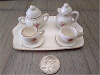 Vintage Miniature Porcelain Tea Set
