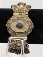 VICTORIAN 1800S HAIR MOURNING BRACELET 6 1/4" $300