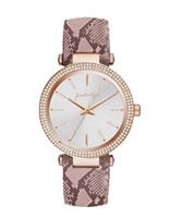 Kendall + Kylie Women’s Pink Leather Strap Watch
