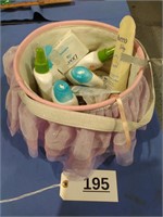 Basket with Baby Items