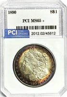 1890 Morgan Silver Dollar MS-65 + Toning