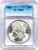 1889 Morgan Silver Dollar MS-65