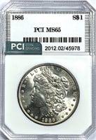 1886 Morgan Silver Dollar MS-65