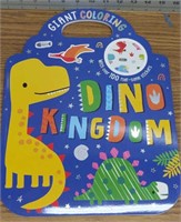Dino Kingdom coloring book with stickers