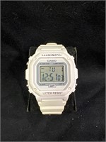 Vintage White Casio Illuminator Watch