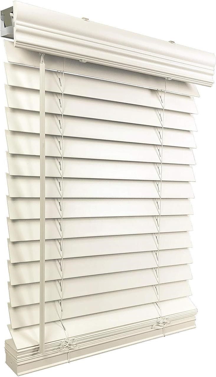 2"FauxWood24" W x 60"H,Inside Mnt Cordless Blinds