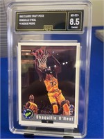 92 Classic Shaquille Oneal ROOKIE PROMO GMA 8.5