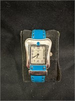 Woman's Vellacio Watch With Blue Band