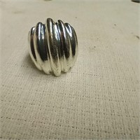 Silver Toned Designer Ring