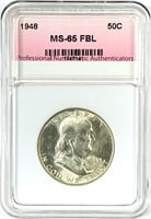 1948 Franklin Silver Half Dollar MS-65 FBL