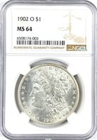 1902-O Morgan Silver Dollar MS-64