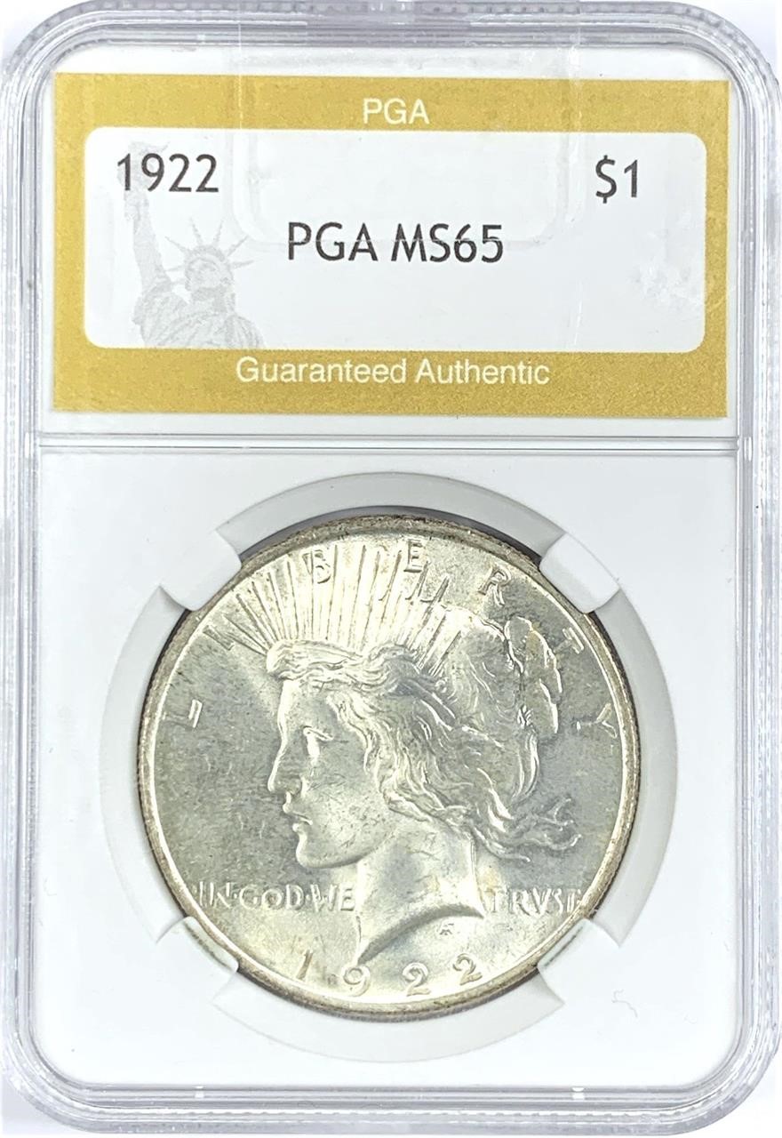 1922 Peace Silver Dollar MS-65