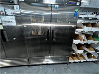 54.13" W Two-Section Solid Door Reach-In Freezer