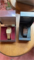Wrist watches- Pulsar & Helbros quartz- lot of 2