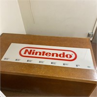 Nintendo Spellout Plexiglass Store Display Sign 4'