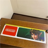 Nintendo Vinyl Store Display Sign - Link Zelda