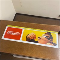 Nintendo Vinyl Store Display Sign - Donkey Kong