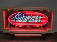 New/Unused Peterbilt American 23x54"Oval Neon Sign