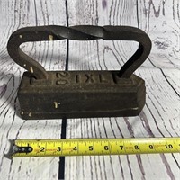20 lb Cast Iron Sad Iron with twist handle