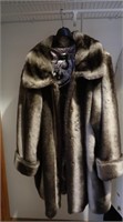 Ladies 3X Faux Fur Jacket w/Coordinating