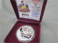 Silver Coin .999 / Troy 1oz Disney 50th Annv.