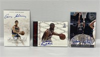 Basketball NBA Autographed Cards (3)