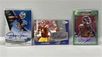 Football Autographed Cards (3)