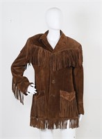 Vintage Brown Suede Fringe Ralph Lauren Jacket