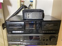 SONY Cassette Deck & Technics Stereo Receiver