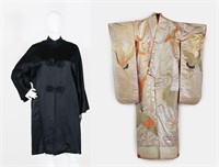 Wedding Kimono Japan Handmade Metallic Cranes