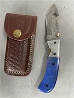 Damascus Folding knife