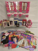 BOX LOT OF BARBIE ORNAMENTS & MORE!: