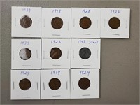 10ct Wheat Pennies 1918-1943 Steel