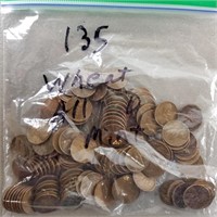 135ct D Mint Wheat Pennies