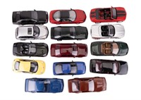 15 Assembled Car Models of Various Brands