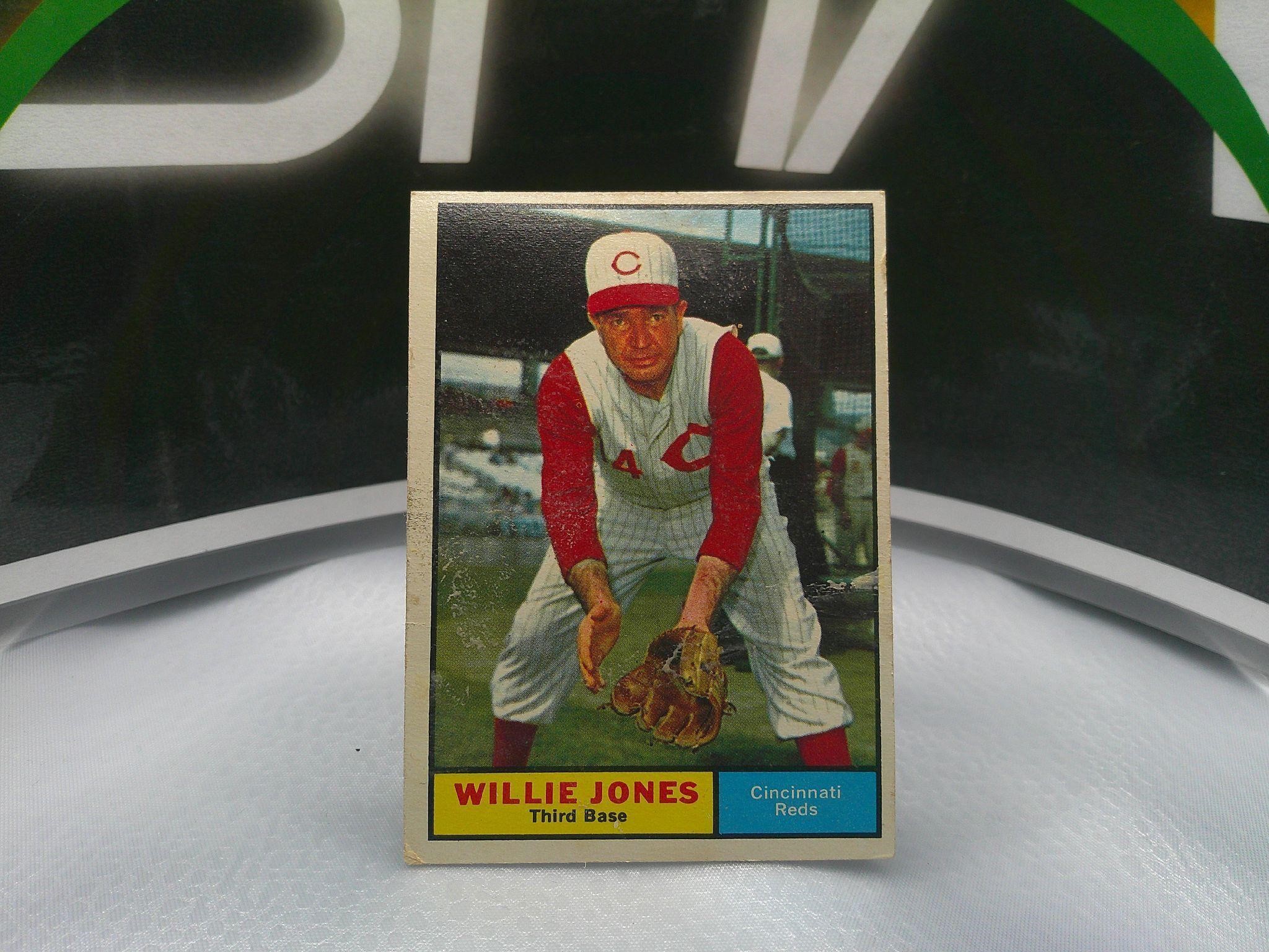 1961 Topps #497 Willie Jones Cincinnati Reds Poor