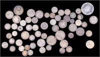 Large Lot of Foreign Silver Coins