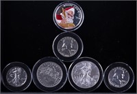 Silver Morgan, Eagle, Greetings & More Coins