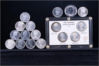 17 Canadian Silver Dollars (1958-2016)