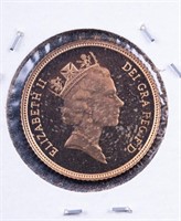 1988 Elizabeth II Half Sovereign Coin