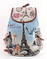 Gorgeous cloth backpack floral lady travel bag
