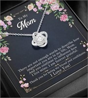 Mother’s Day faux diamond gift Necklace and box