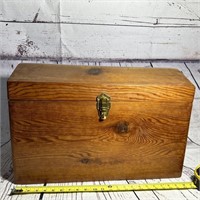 Wooden Camel Back Small Trunk