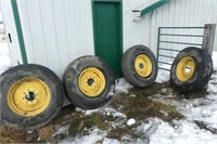 Lot of 4-11.00-20 Tires and Rims