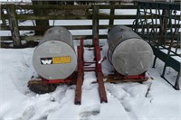 Pair of 650 Litre Aluminum Saddle Tanks (See Note)