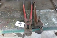 Rigid 24in Pipe Wrench and Bolt Cutters