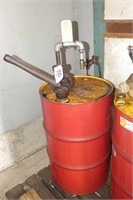 45 Gallon Steel Drum with Hand Pump