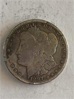1887     Morgan Silver Dollar