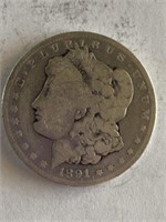 1891     Morgan Silver Dollar